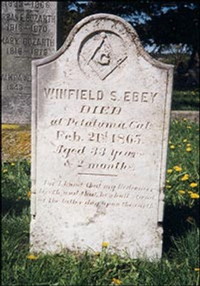 Tombstone of Winfield Ebey